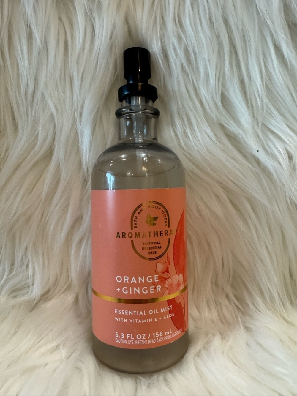 Bath Body Works Aromatherapy ORANGE + GINGER Essential Oil Mist Spray 5.3 fl oz
